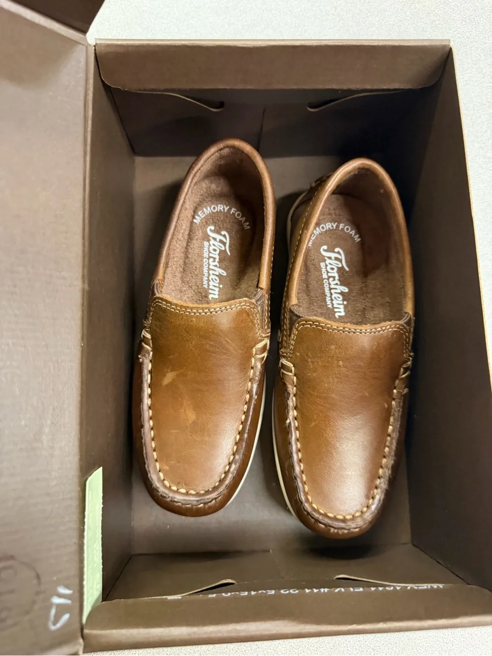 Boys Slip-On Leather Loafer - Brown